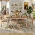thumbnail image 4 of SwiftPulse Area Rugs 8x10 for Living Room Clearance Washable Vintage Floral Rug Non Slip Low Pile Large Rug for Bedroom, Farmhouse, Dining Room, Kids Playroom, Beige, 4 of 15