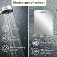 thumbnail image 2 of Shower Mirror Fogless for Shaving with Razor Holder No Fog Mirror for Shower Suction Bathroom Mirror for Men and Women Shower Makeup Shave Mirror, 2 of 5
