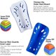 thumbnail image 3 of 2 pares de espinilleras de fútbol para niños adultos, espinilleras transpirables para juegos de fútbol para niños y niñas, cojín protector EVA, 3 of 5