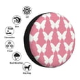 thumbnail image 4 of Pofeuu Butterfly 2 Print Spare Tire Wheel Cover for Car Truck SUV Camper Universal Fit Spare Tire Cover RV Spare Tire Covers-15 inch, 4 of 6