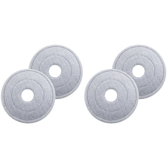 2 Count Circle Mop Head Replacement Rags Washable