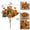 Orange, variant on Artificial Outdoor Sunset Mums Flowers 5 Bundles - UV Resistant Waterproof Fall Flowers with Eucalyptus, Realistic Autumn Daisy Mums for Thanksgiving Porch Decor, Burgundy