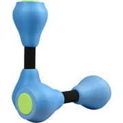 VIDELLY 2 Pieces Water Dumbbells Aquatic Exercise Dumbbells Pool Fitness Water Aerobic Exercise Foam Dumbbells Pool Resistance Sports EVA Foam Dumbbell Set Water Fitness Equipment for Weight Loss,Blue