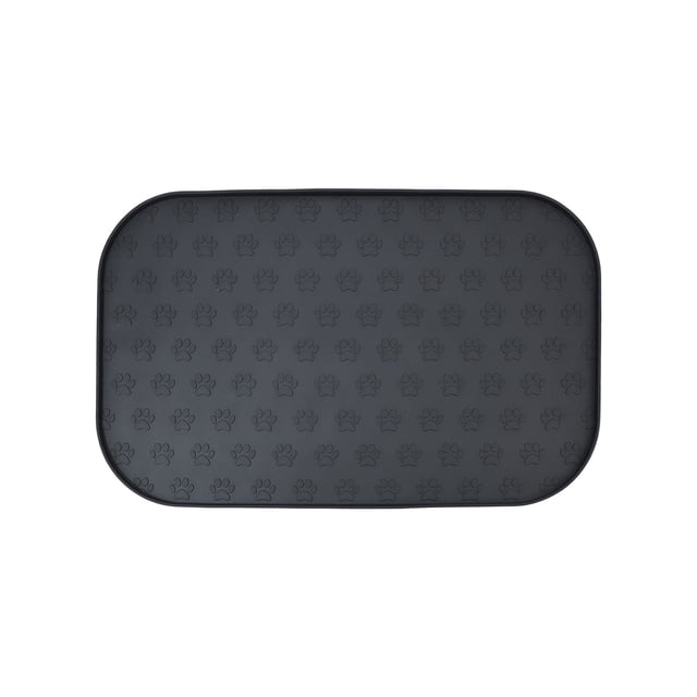 Dog Mat for Food and Water,Rectangular Silicone Pet Mat for Cats Dogs, Spill Proof Non Slip Slow Feeding Mat Foolproof to Clean