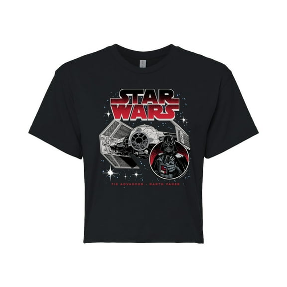 Star Wars - Tie Advanced Darth Vader - Juniors Cropped Tee