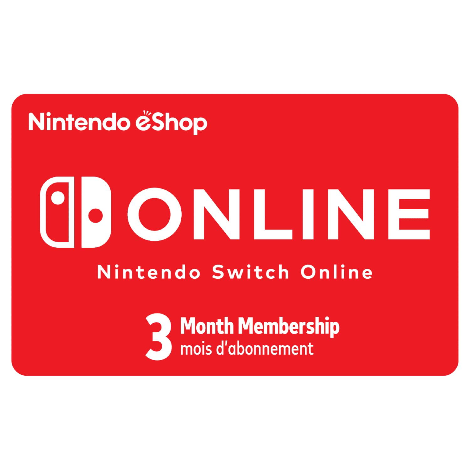 Nintendo Switch Online 3M 9.99 Gift Card Digital Code Walmart
