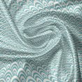 thumbnail image 7 of Ambesonne Aqua Valance & Curtain, Curvy Lines Bubbles Sea, 55"x30", Sky Blue White, 7 of 7