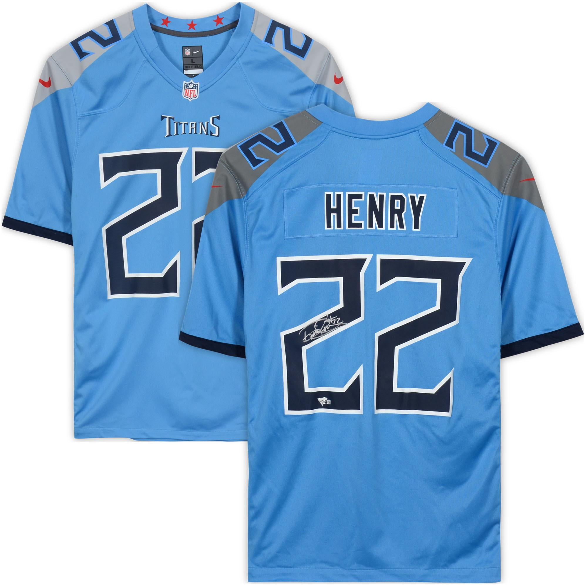Derrick Henry Tennessee Titans Autographed Light Blue Game Jersey - Fanatics Authentic Certified - Walmart.com