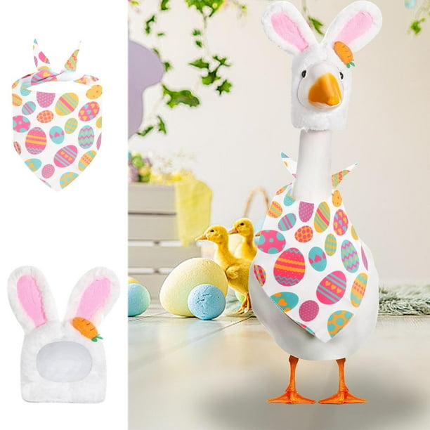 Conjunto de ropa de Pascua para el porche - Decoraciones de jardín para Pascua - Una muñeca