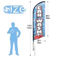 thumbnail image 2 of Car Wash Sign Feather Flag with Pole Kit,11ft Car Wash Decoration Display, Car Wash Business Sign,Car Wash Swooper Flag, 2 of 7