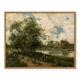 thumbnail image 5 of Drsoum Vintage Landscape Wall Art 11x14in Natural Framed Rustic Retro Nature Scenery Prints Farmhouse Classic Decorations for Living Room Bedroom, 5 of 6