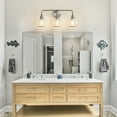 thumbnail image 6 of KAISITE 3-Light Modern Brushed Nickel Dimmable Incandescent Vanity Lights with Clear Glass Shades, 6 of 6