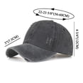 thumbnail image 6 of TOPTIE Ponytail Hat Criss Cross Messy High Bun Distressed Cap Baseball Hat-Orange, 6 of 7