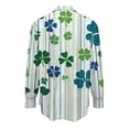 thumbnail image 2 of TaTaai Ladies Fashion St. Patrick's Day Long Sleeve Shirt Printed Round Neck Casual Blouse Lightweight Soft Polyester Top for Daily Party Work Vacation All Seasons Wear Gift, 2 of 5