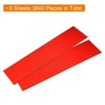 thumbnail image 3 of Uxcell 8 Sheet 3840 Pcs 5x5mm Self Adhesive Mirror Mosaic Tiles Sticker, Red, 3 of 7