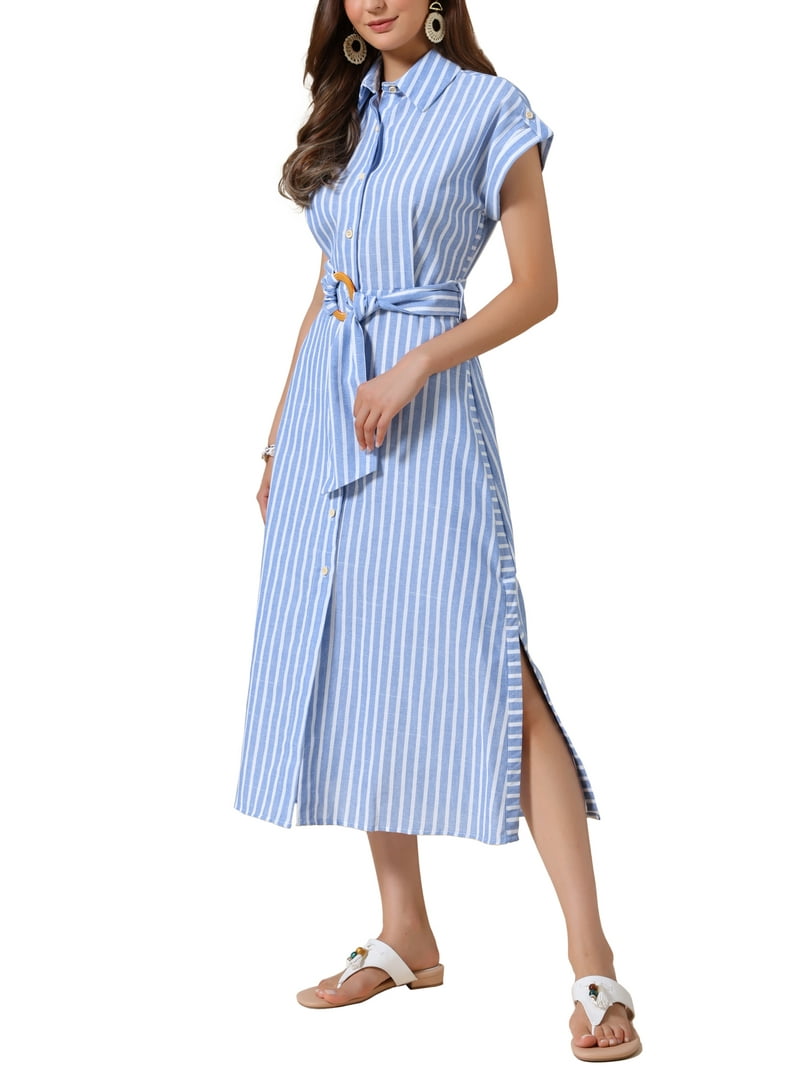 rhythm linen dress RHYTHM Gigi Gathered Maxi Dress main image 1