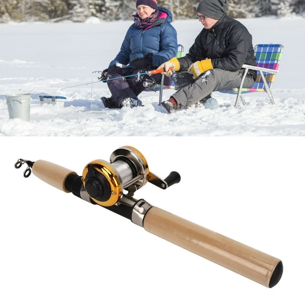 Ice Fishing Rod, Copper Ice Fishing Pole Portable Complete For