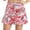 Red, variant on Ichuanyi Summer Dresses Women's shorts skirt tennis running exercise high waist sports with pockets