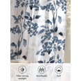 thumbnail image 6 of Sheer Curtains 72 Inches Long 2 Panels Set for Bedroom, Blue Fruit Semi Sheer Curtains for Windows, Vintage Plant Nature Botanical Flower Floral Voile Window Treatments Rod Pocket Curtain, 6 of 7