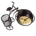 thumbnail image 5 of 1 pieza de reloj con forma de bicicleta, reloj retro creativo de hierro, adorno de escritorio para la decoración del hotel, tienda del hogar, sin batería (café), 5 of 5