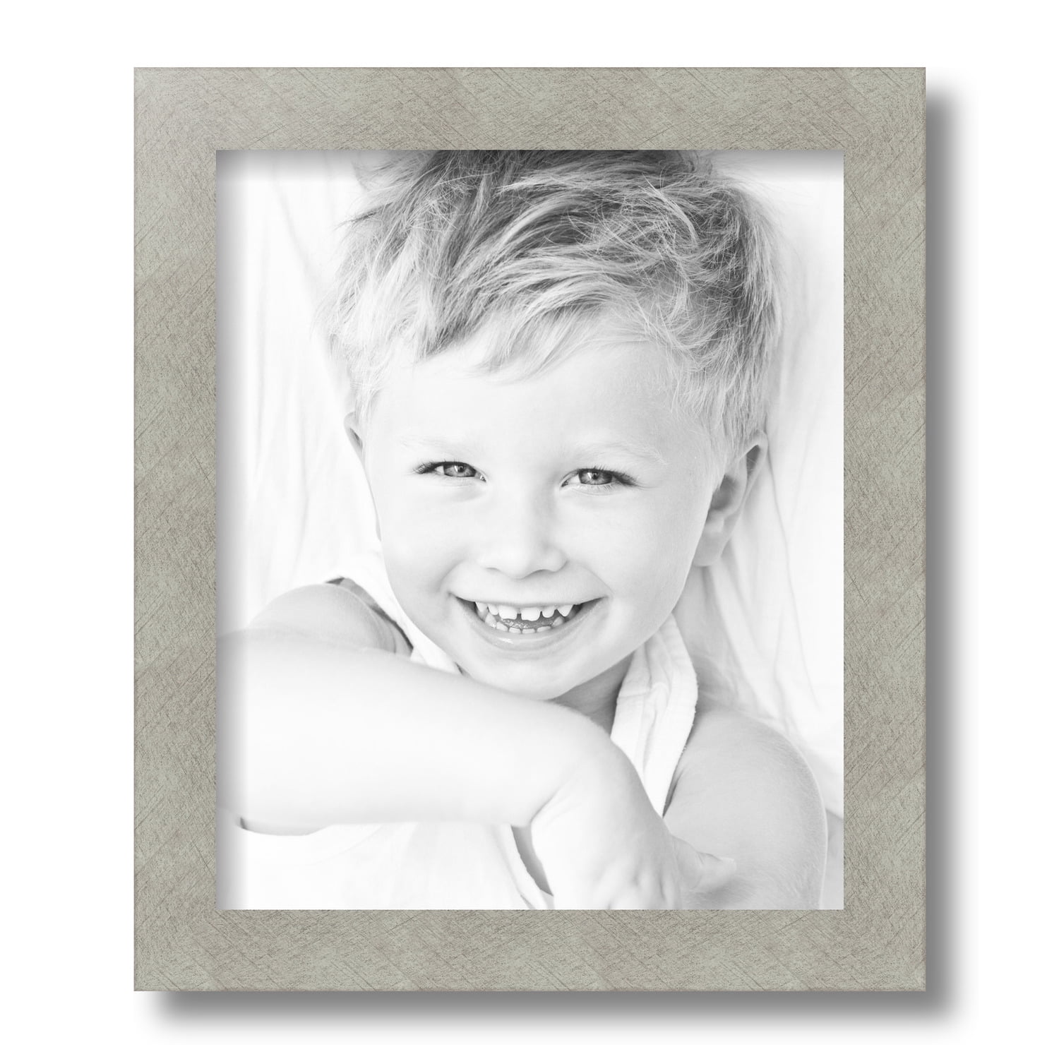 ArtToFrames 10x12 inch Classic Silver Picture Frame, Gray MDF Poster Frame (4499)