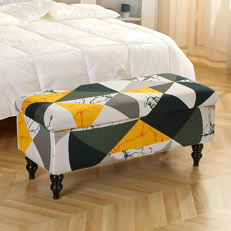 Storage bench slipcover sales