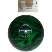 BuyBocceBalls New Listing - EPCO Candlepin Bowling Ball- Single - Marbleized Glow - Green & Black (4 7/8 inch - 3lbs 8oz)