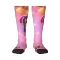 thumbnail image 1 of Goofa Trolls Band Together Pattern Adult Stockings, Color-Block Knee High Socks, Comfortable and Breathable, Soft and Stretchable, Sports, and Decoration, 1 of 5