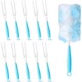 thumbnail image 1 of 10PCS Duster Refills Folding Handles Set Compatible with Swiffer Dusters,Disposable Static Dust Removal Brush Handle for Dusting Electronics,Furniture,Blinds,Ceiling Fans (10, Blue), 1 of 7