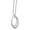 thumbnail image 1 of SS White Ice .01ct. Diamond Necklace 18 Inch, 1 of 3