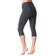 thumbnail image 6 of Terry Cycling Clothes for Women Padded Breakaway Bike Knicker 18" Cropped Cycling Capri Pants For Women With Padding, 6 of 9
