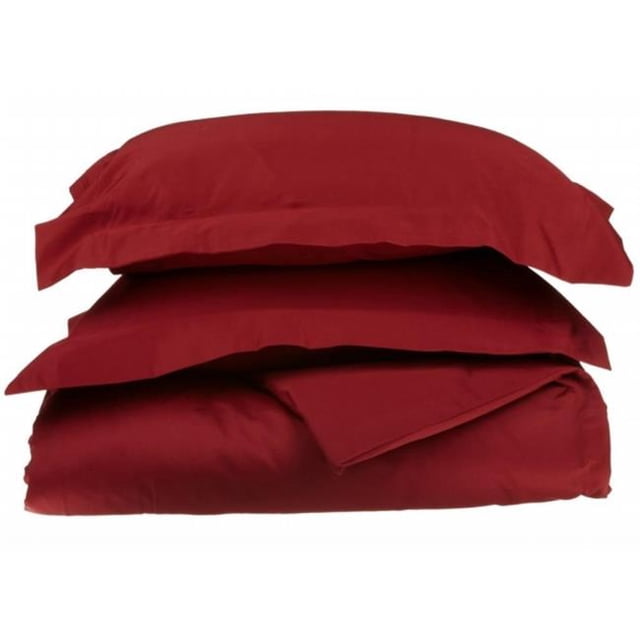 Ensemble Complet/queen-Burgundy de Housse de Couette en Coton Égyptien à 1000 Fils