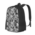 thumbnail image 1 of Balery Yin Yang With Black And White Mochila para hombre y mujer - Tela Oxford 600D resistente - Gran capacidad, resistente al agua, ideal para la escuela, viajes y senderismo, 1 of 6