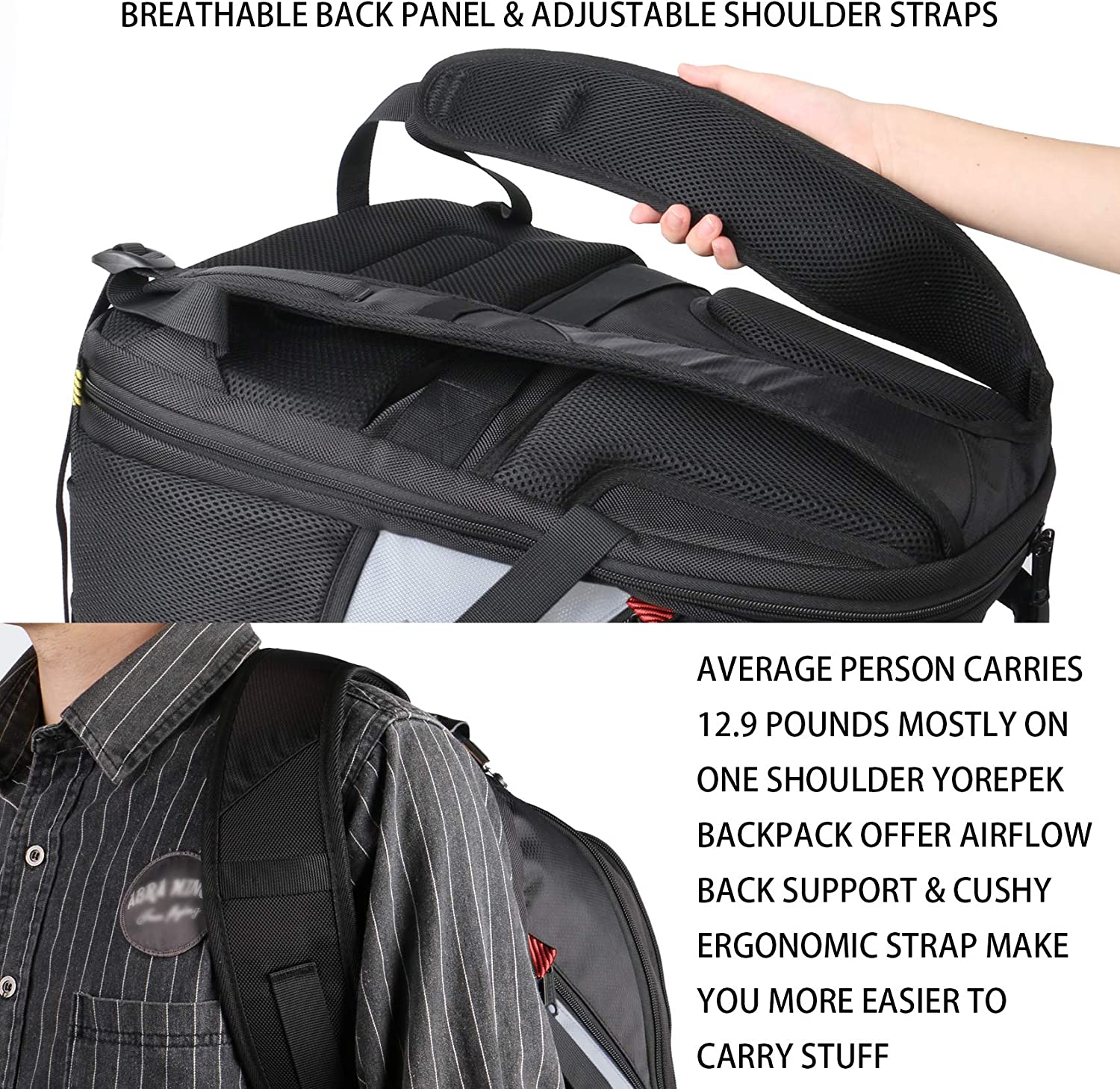 yorepek backpack usb