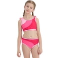 thumbnail image 5 of Two Piece Little Girls Tank Bathing Suit Print Bikini Set Kids Girls' Swimwear Bathing Suit Size 3-10, 5 of 8