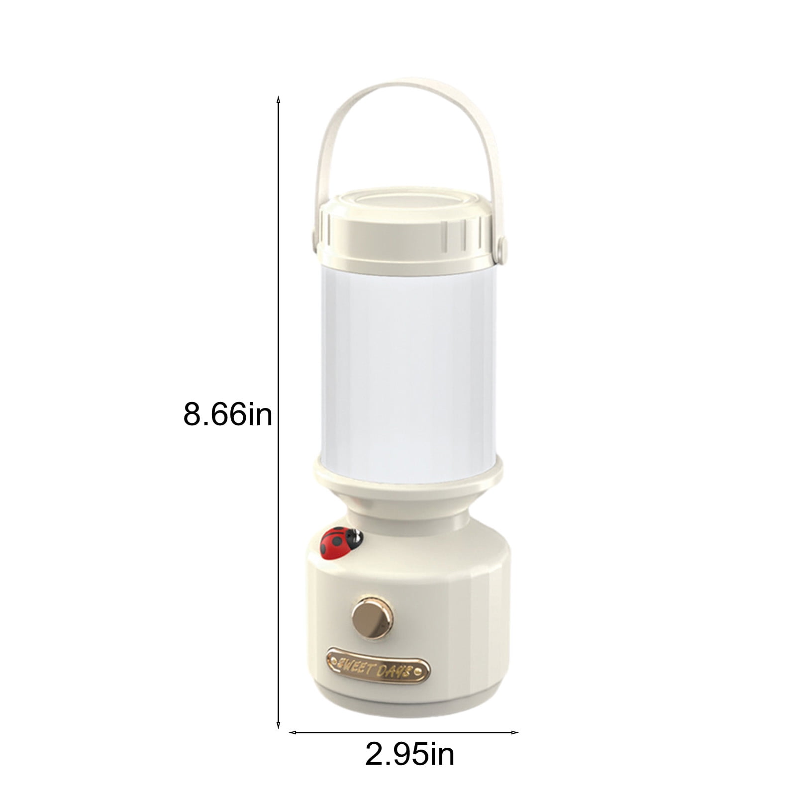 Portable LED Camping Lantern Lightweight Waterproof Solar USB Rechargeable LED Flashlight Survival Kits for Indoor Outdoor Home Emergency Light Power Outages Hiking Camping Essentials