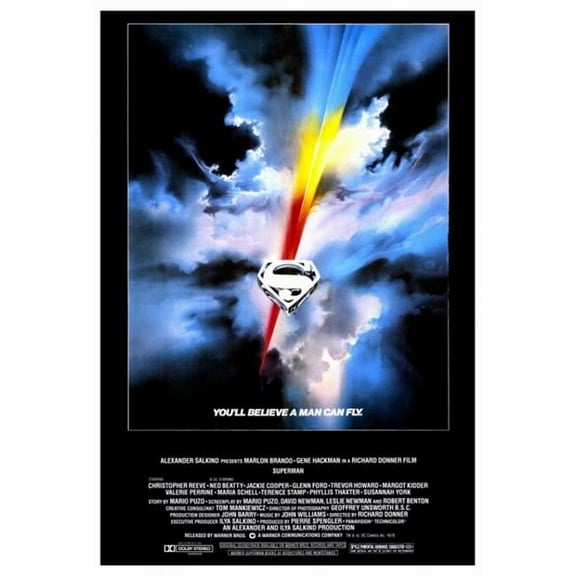 Pop Culture Graphics MOVAF6276 Superman - The Movie Movie Poster Print, 27 x 40