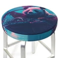 thumbnail image 3 of Lsque DJ Panda Hot Air Balloon Pattern Round Bar chair cushion covers Velvet Fabric Premium Comfort Protects from Scratches and Stains for 14-17 Inch Chair-14 inch, 3 of 7