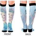thumbnail image 2 of GZHJMY Mermaid Compression Socks, Women Men Long Stocking (20-30mmHg), Travel Knee High Stockings for Athletic Sports,Running,Cycling,Nursing, 2 of 7