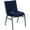 Navy Blue Patterned Fabric, variant on YANG2 Heavy Duty Stack Chair, Set of 1 - Commercial-Grade Steel Frame, 1100lbs Weight Capacity, Non-Slip Leg Caps, Indoor/Outdoor Stackable Seating for Event Venues, Cafes Black Patterned Fabric