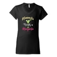 thumbnail image 2 of Wild Bobby, Mamacita Needs a Margarita Mother's Day Women’s Standard V-Neck Tee, Black, Small, 2 of 6