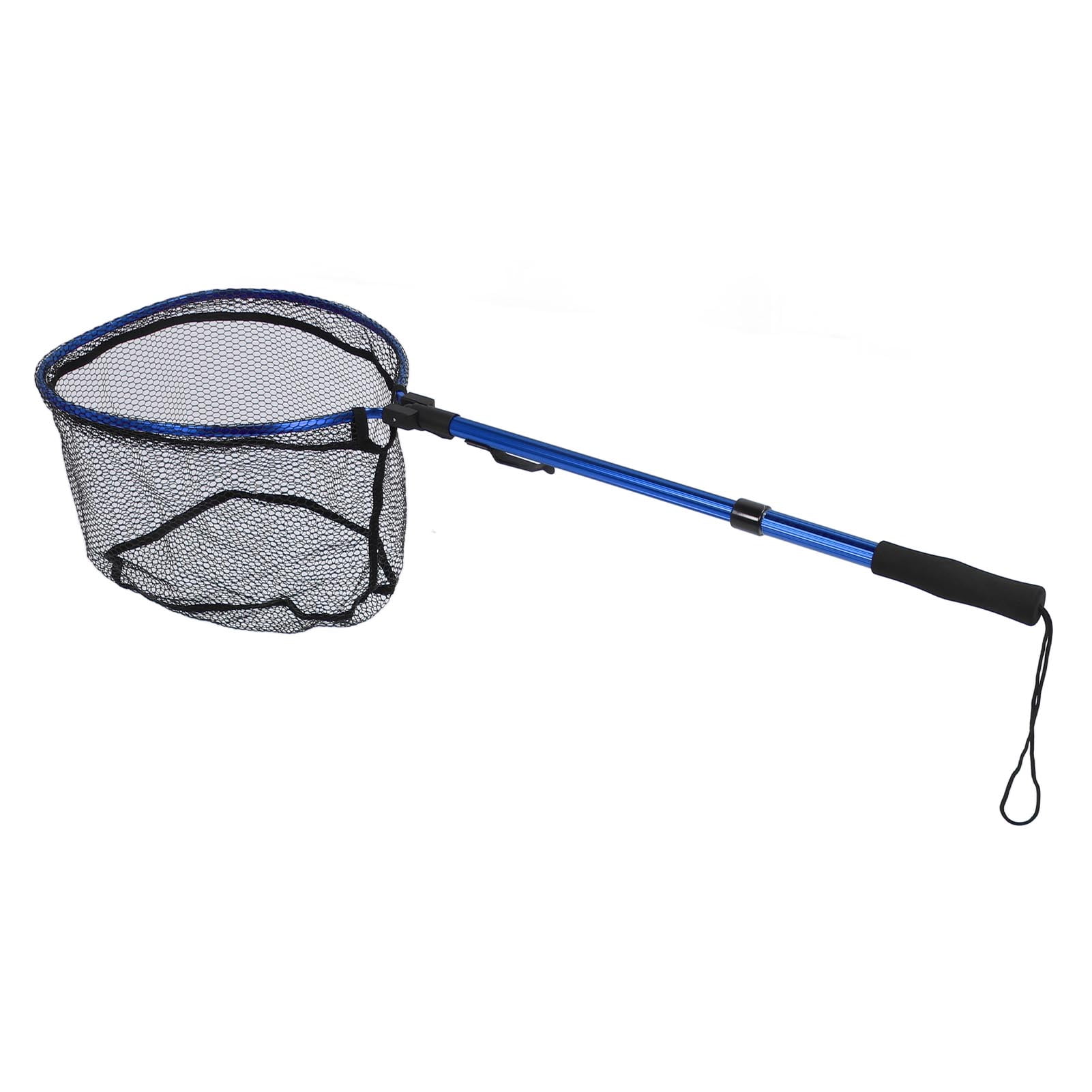 Nieyigj Floating Fishing Net Aluminum Alloy Rubber Foldable Extendable Portable Fish Landing Net for Easy Transportation and Storage Blue 17.7 inches / 45 cm for Professional Anglers