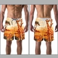 thumbnail image 3 of luoweisi Men's Beach Shorts Quick Dry Swim Trunks with Mesh Lining Giraffe XL, 3 of 5