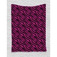 thumbnail image 1 of Pink Zebra Tapestry, Wild Zebra Background Stripes Savannah African Exotic Youth Culture Hippie, Wall Hanging for Bedroom Living Room Dorm Decor, 40W X 60L Inches, Magenta Onyx, by Ambesonne, 1 of 2