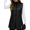 Black, variant on Cuteduck Women's Vest Fall Spring Sleeveless Stand Collar Long Lightweight Quilted Pocketed Zipper Casual Jacket S-2XL