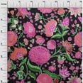 thumbnail image 3 of oneOone Cotton Poplin Twill Black Fabric Asian Chinese Flower Quilting Supplies Print Sewing Fabric By The Yard 56 Inch Wide, 3 of 5