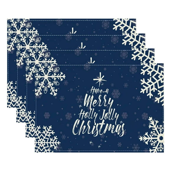 Pisexur Batería de cocina Mantel individual navideño para mesa, decoración navideña para el hogar y la sala de estar. para la cocina del hogar