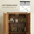 thumbnail image 3 of Yardi Yarda 72" Farmhouse Pantry Cabinet, Cabinet with Adjustable Shelves and 2 Doors, Kitchen Pantry Cabinet for Indoor, Brown, 3 of 7