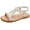White, variant on Girl’s Rhinestone Open Toe Beach Sandal Summer Fashion Beaded Princess Flats Shoes