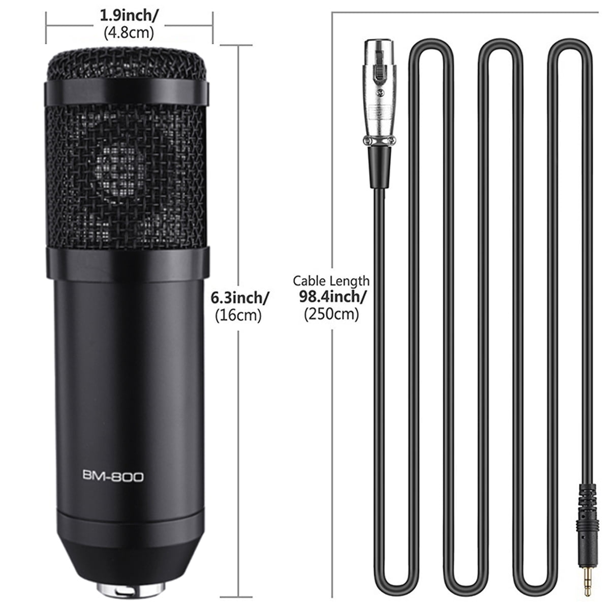 UBUISOTKZ Podcast Equipment Bundle, BM-800 Mic Kit and V8Ⅱ Live Sound Card  with Audio Mixer, Mic for Gaming, Live Streaming, Podcasting, Music
